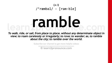ramble meaning in tagalog|Rambling in Tagalog.